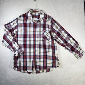 Mott & Grand 2XL Plaid Flannel Long Sleeve Button Up Shirt Menswear‎